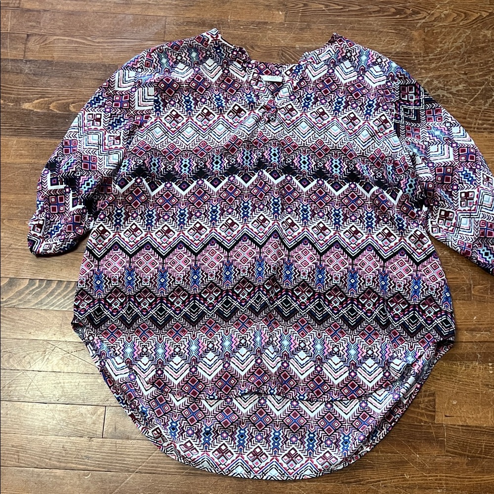 Women's Geometric Patterned Tunic